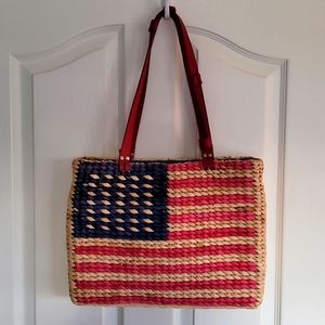 Americana Straw Pocketbook